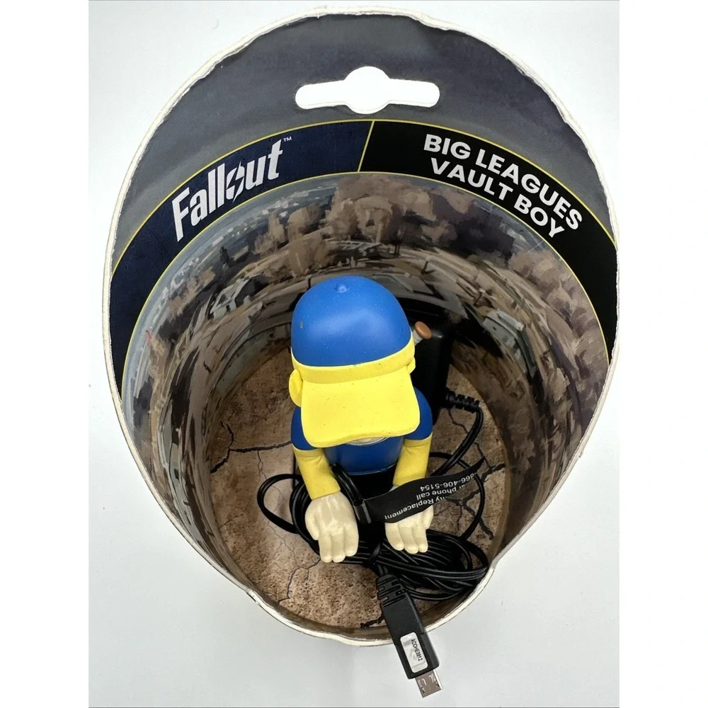 Fallout Big League Vault Boy Mini Cable Guy‎ Phone Stand & Earbud Holder 4